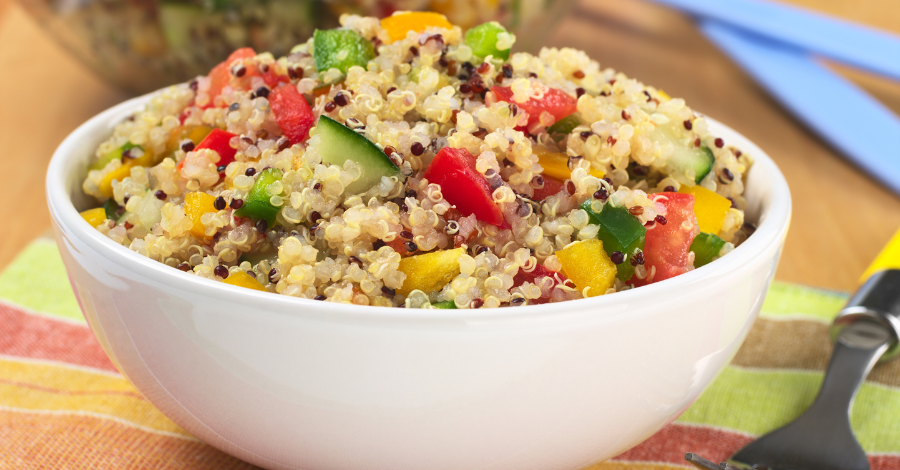 Salada de Quinoa com Vegetais Assados