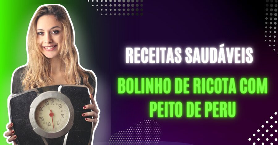 Bolinho de Ricota com Peito de Peru