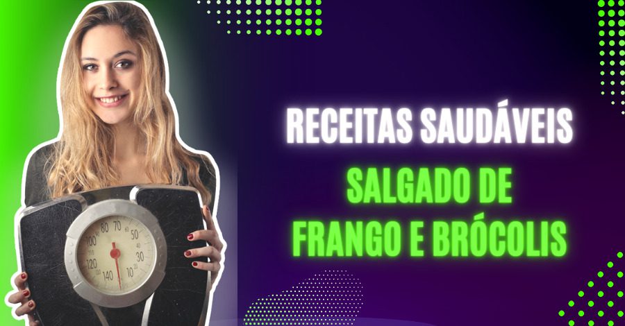 Salgado de Frango e Brócolis